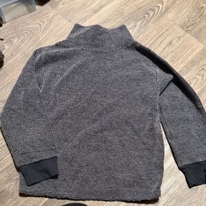 Nike Yoga Luxe Therma-Fit Textured Cover Up Black Sweater Pullover